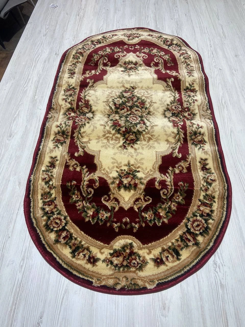 Килим овальний бордовий Lotos 575/210