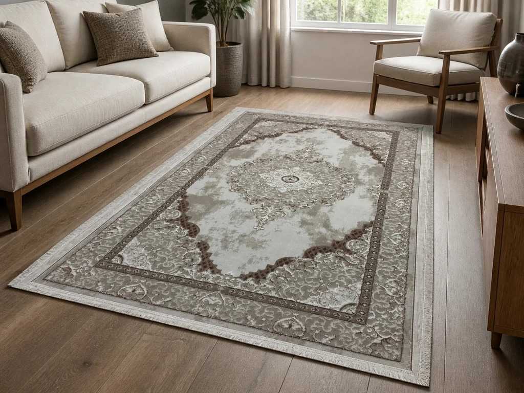 Килим прямокутний бежевий La Rosa GK500