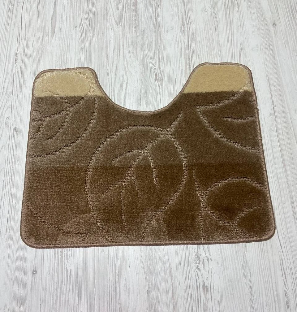 Килим коричевий для ванни 3205