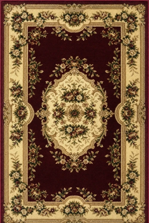 Килим прямокутний бордовий Lotos 572/210